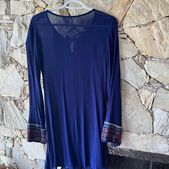 Embroidered Blue Dress/Tunic - Picture 6 of 6